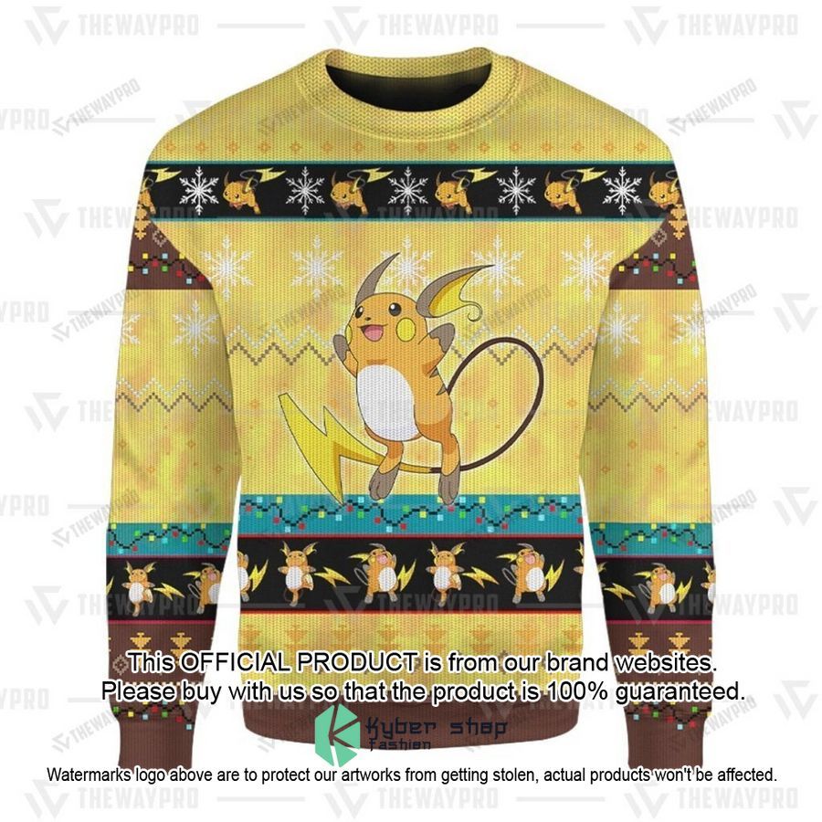 Raichu Christmas Sweater 5