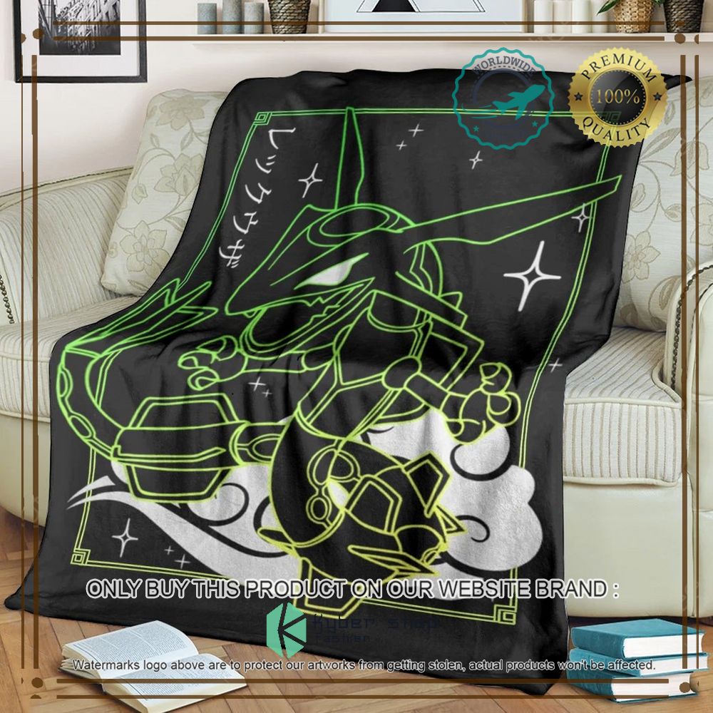 rayquaza anime pokemon blanket 2 55433