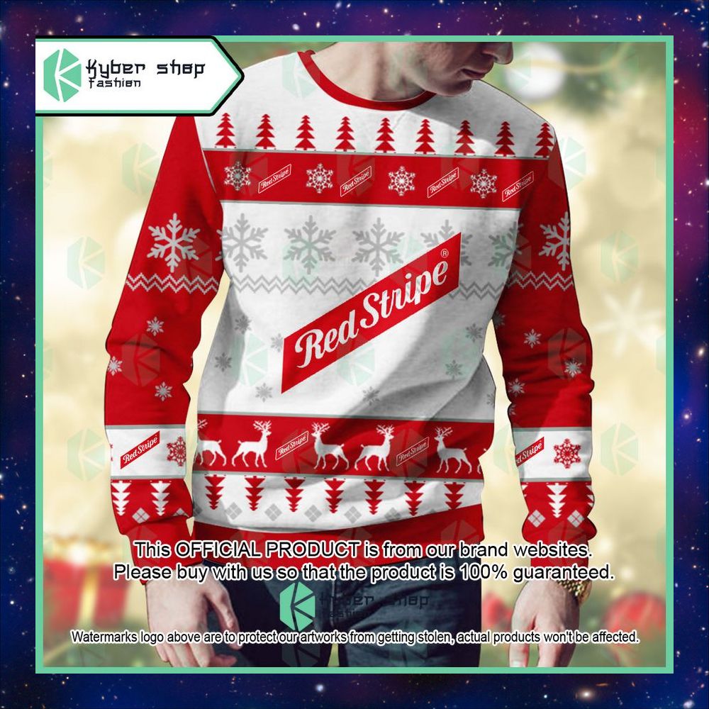 Personalized Red Stripe Christmas Sweater 7 Personalized Red Stripe Christmas Sweater word1