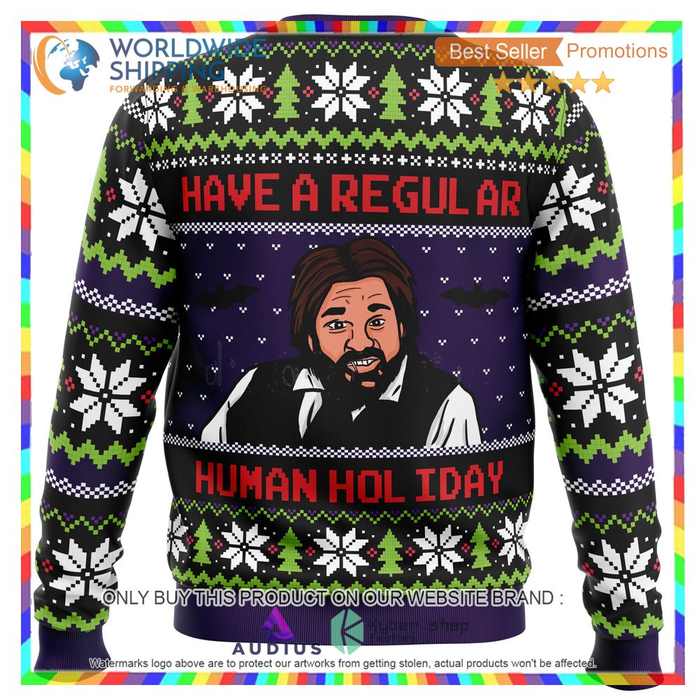 Regular Human Holiday What We Do In The Shadows Ugly Christmas Sweater 3 regular human holiday what we do in the shadows ugly christmas sweater 3 2996
