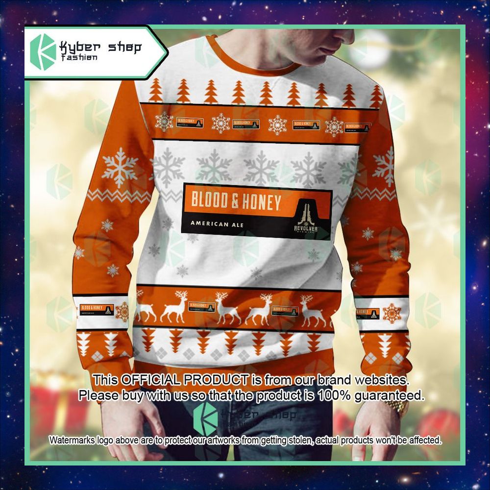 Personalized Revolver Brewing Blood and Honey Christmas Sweater 7 Personalized Revolver Brewing Blood and Honey Christmas Sweater word1