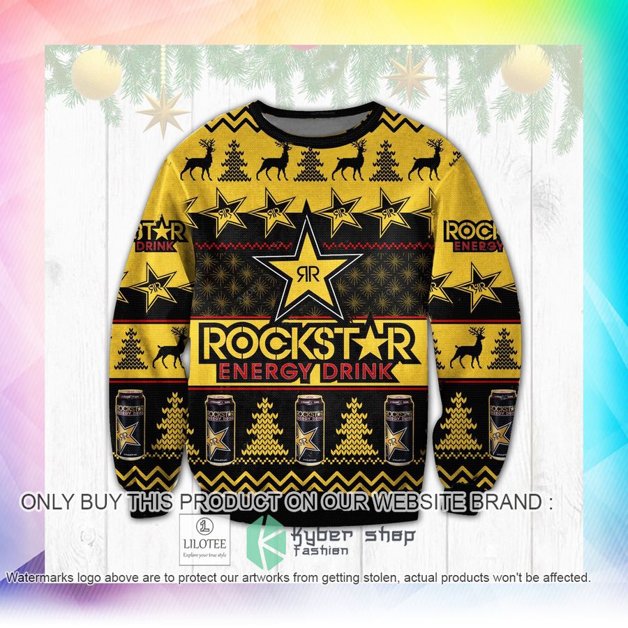 rockstar christmas sweater sweatshirt 2 73370