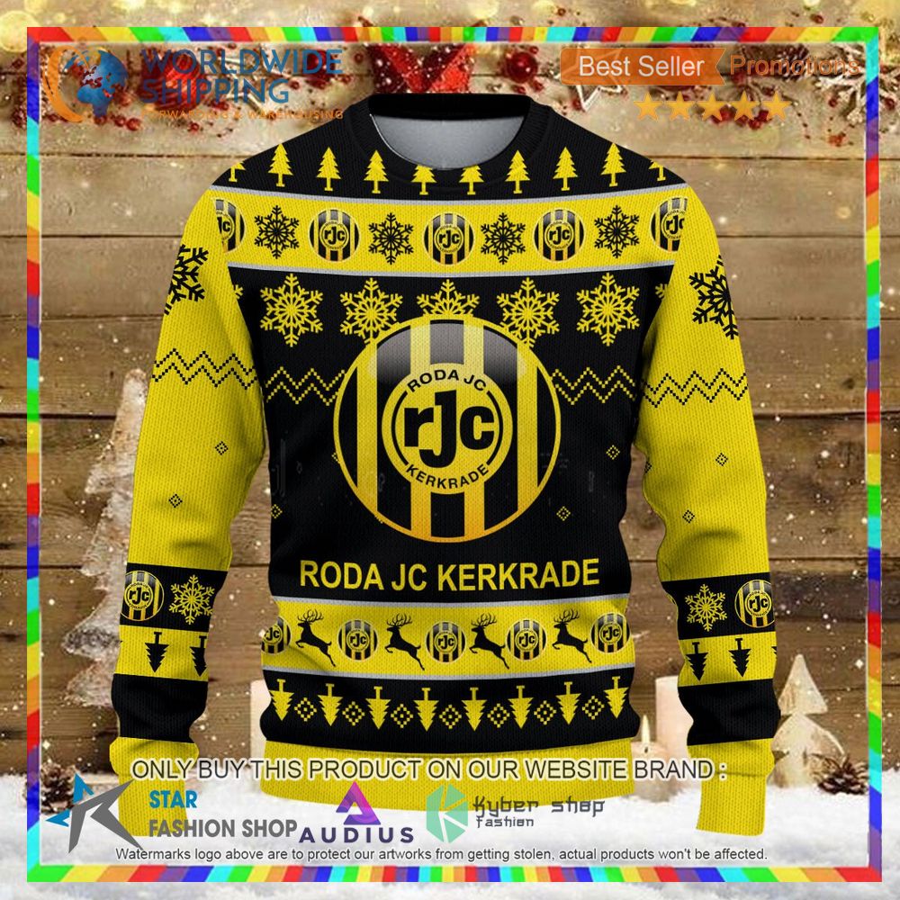 roda jc kerkrade ugly christmas sweater 2 90047