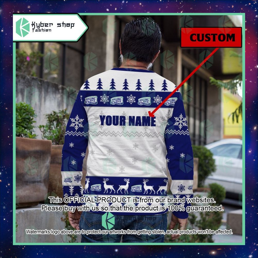 Personalized Rolling Rock Extra Pale Christmas Sweater 8 Personalized Rolling Rock Extra Pale Christmas Sweater word1