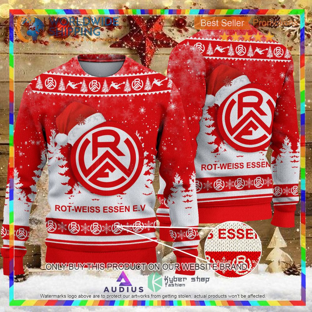rot weiss essen e v ugly christmas sweater 1 95749
