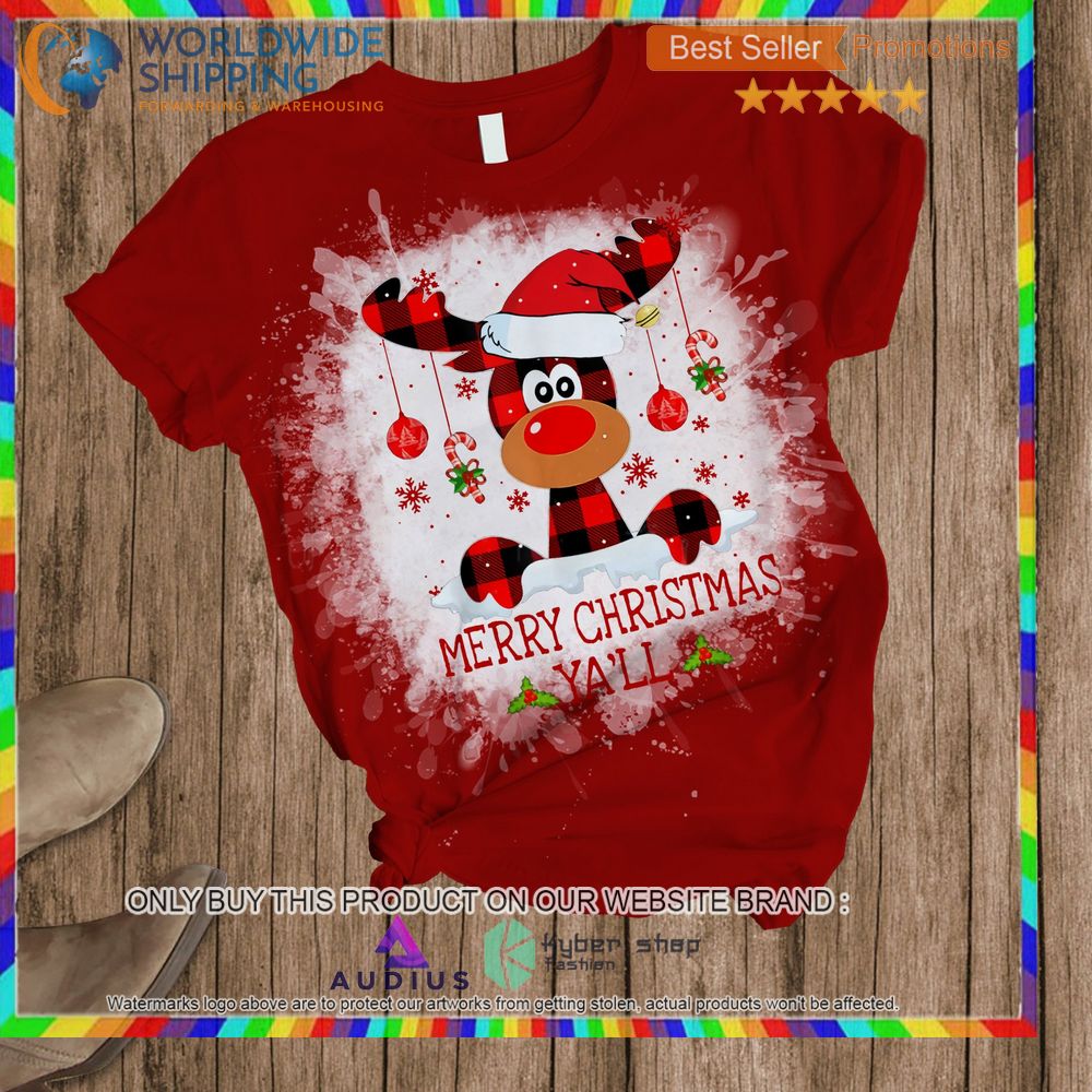 rudolph merry christmas yall pajamas set 2 54265