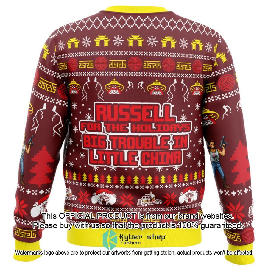 Russell for the Holidays Big Trouble in Little China Christmas Sweater 7