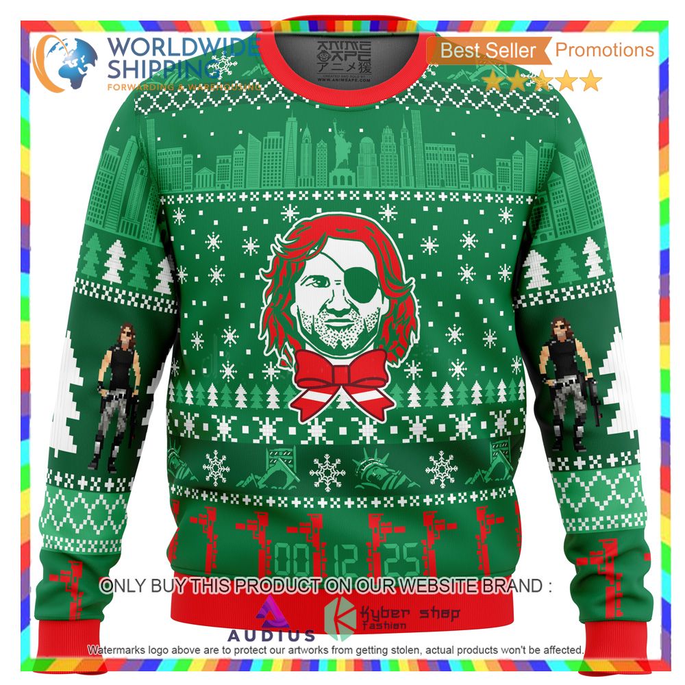 russell for the holidays escape in new york ugly christmas sweater 2 5038