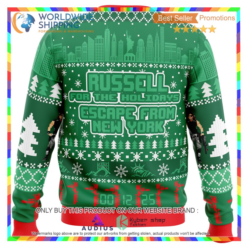 Russell for the Holidays Escape in New York Ugly Christmas Sweater 3 russell for the holidays escape in new york ugly christmas sweater 3 23778