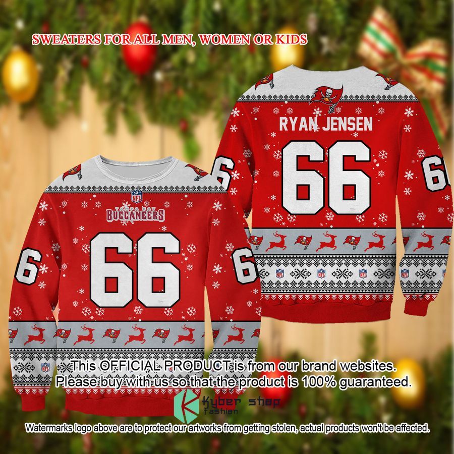 Ryan Jensen Tampa Bay Buccaneers Christmas Sweater 7