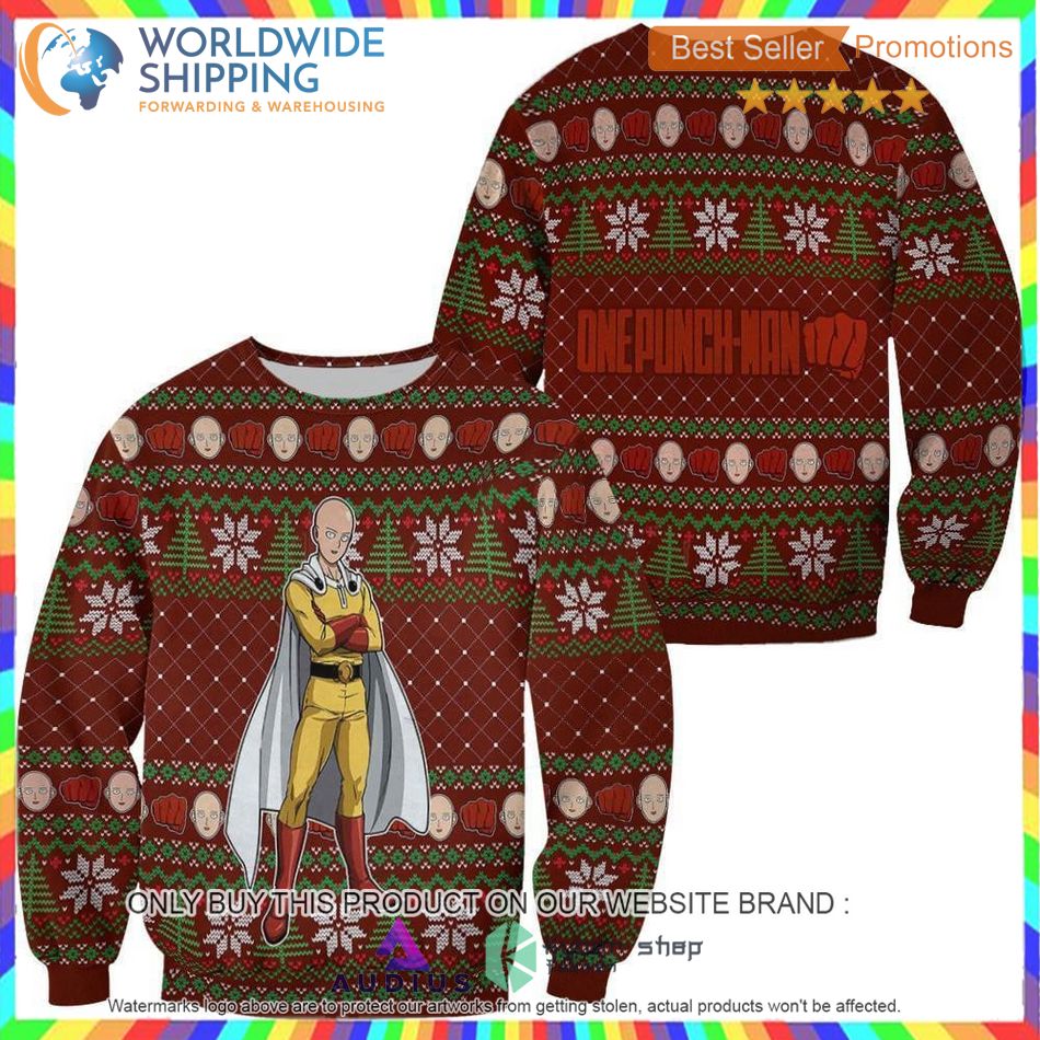 saitama one punch man anime sweater hoodie 1 42767