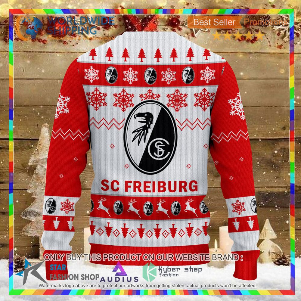 SC Freiburg II white red Ugly Christmas Sweater 3 sc freiburg ii white red ugly christmas sweater 3 77888
