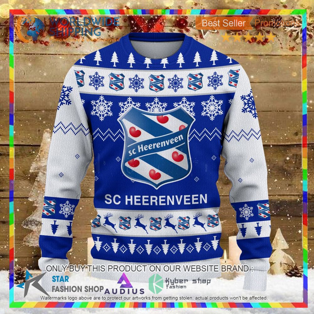 sc heerenveen ugly christmas sweater 2 20489