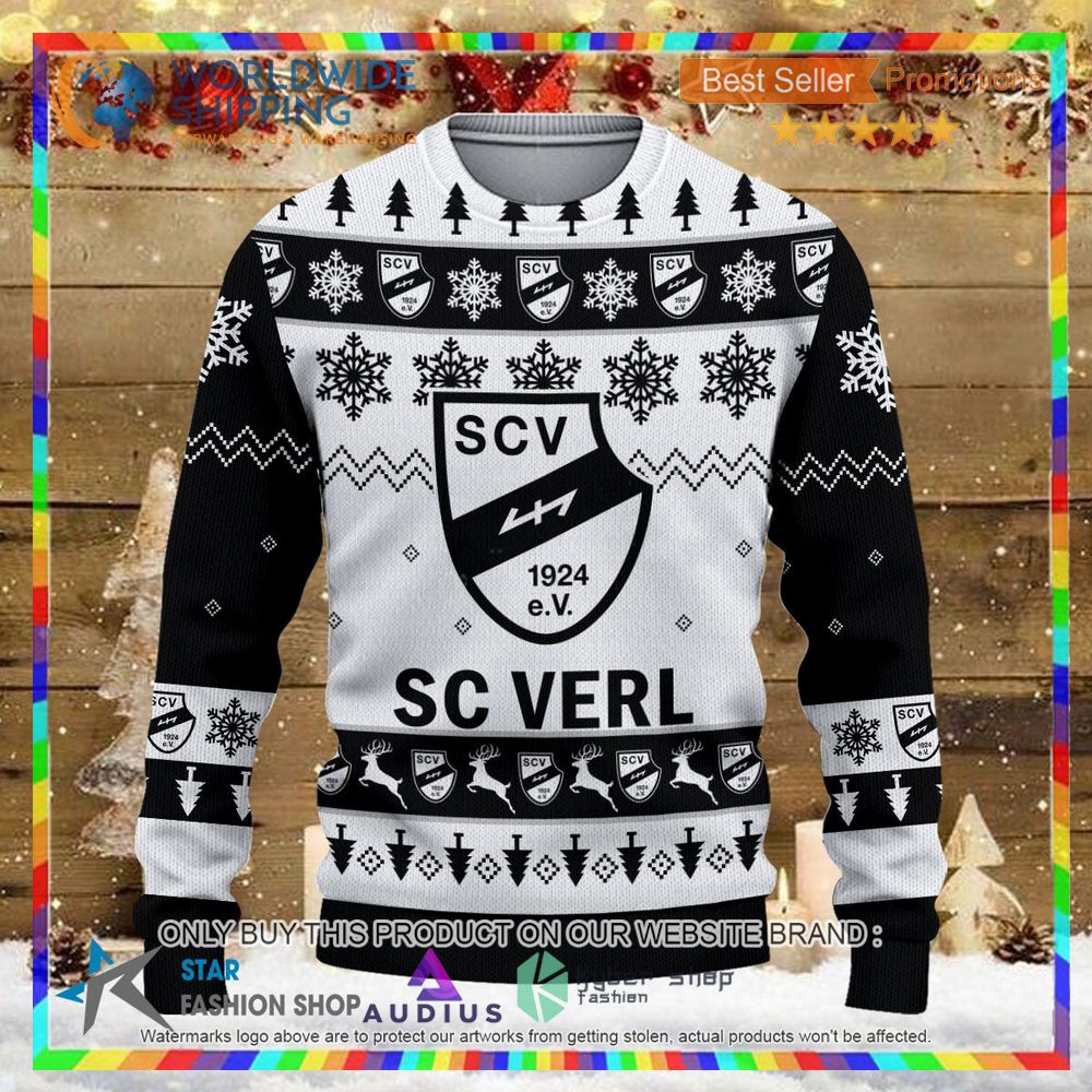 sc verl white black ugly christmas sweater 2 807