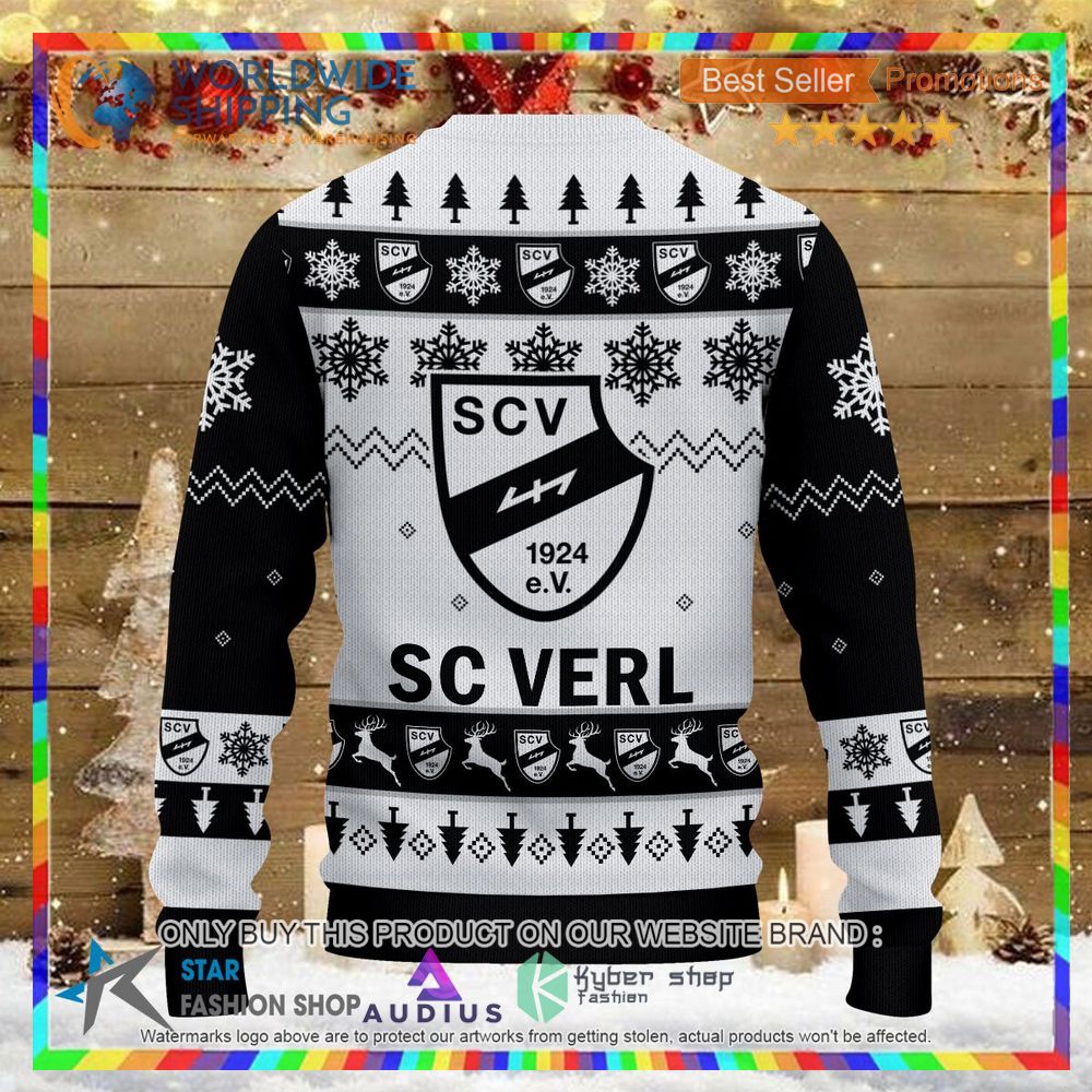 SC Verl white black Ugly Christmas Sweater 3 sc verl white black ugly christmas sweater 3 71405