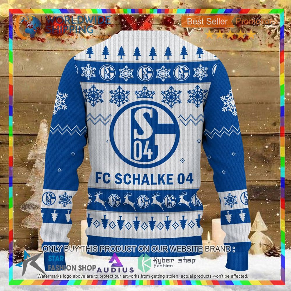 Schalke 04 white blue Ugly Christmas Sweater 3 schalke 04 white blue ugly christmas sweater 3 18839