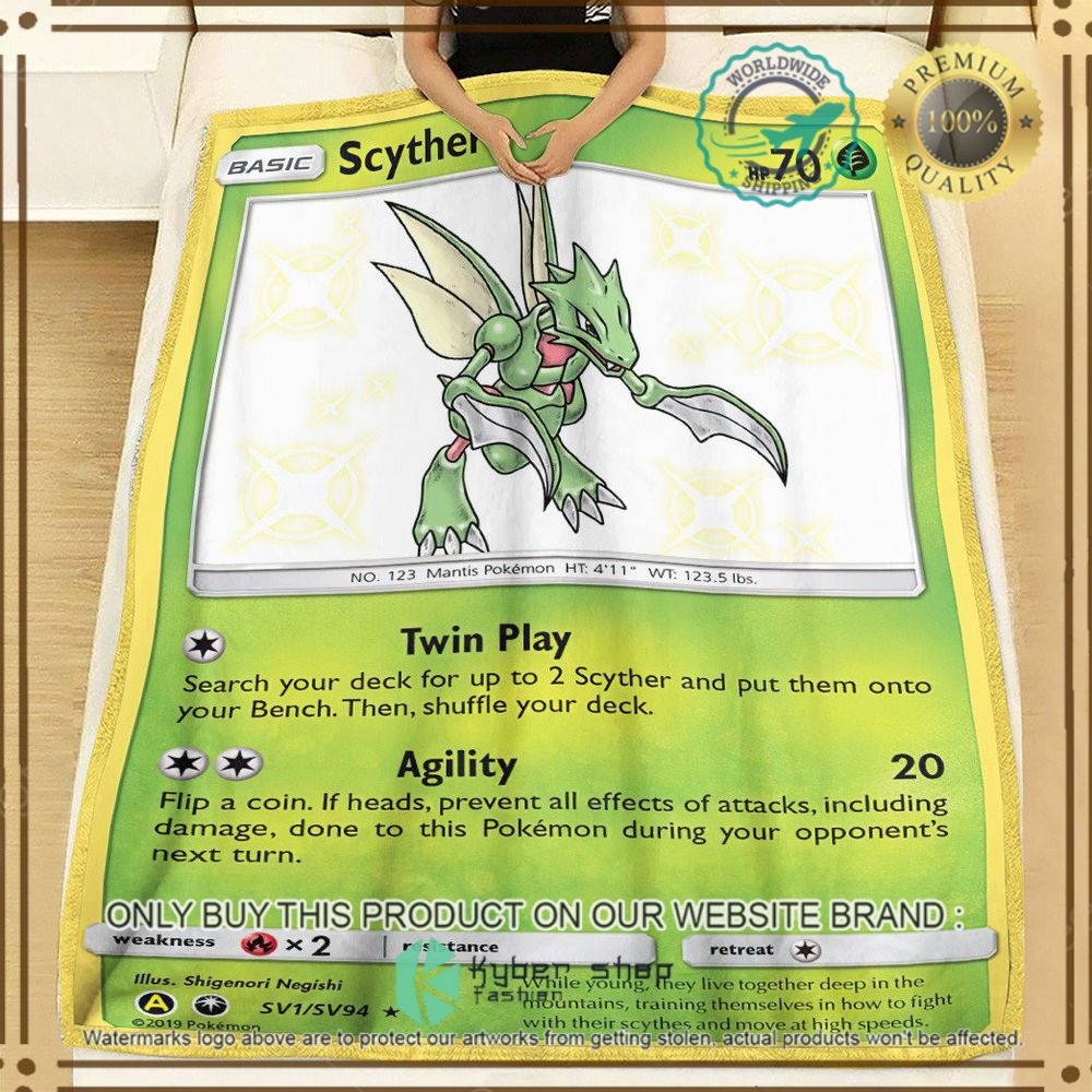 scyther celestial storm custom pokemon soft blanket 2 28800