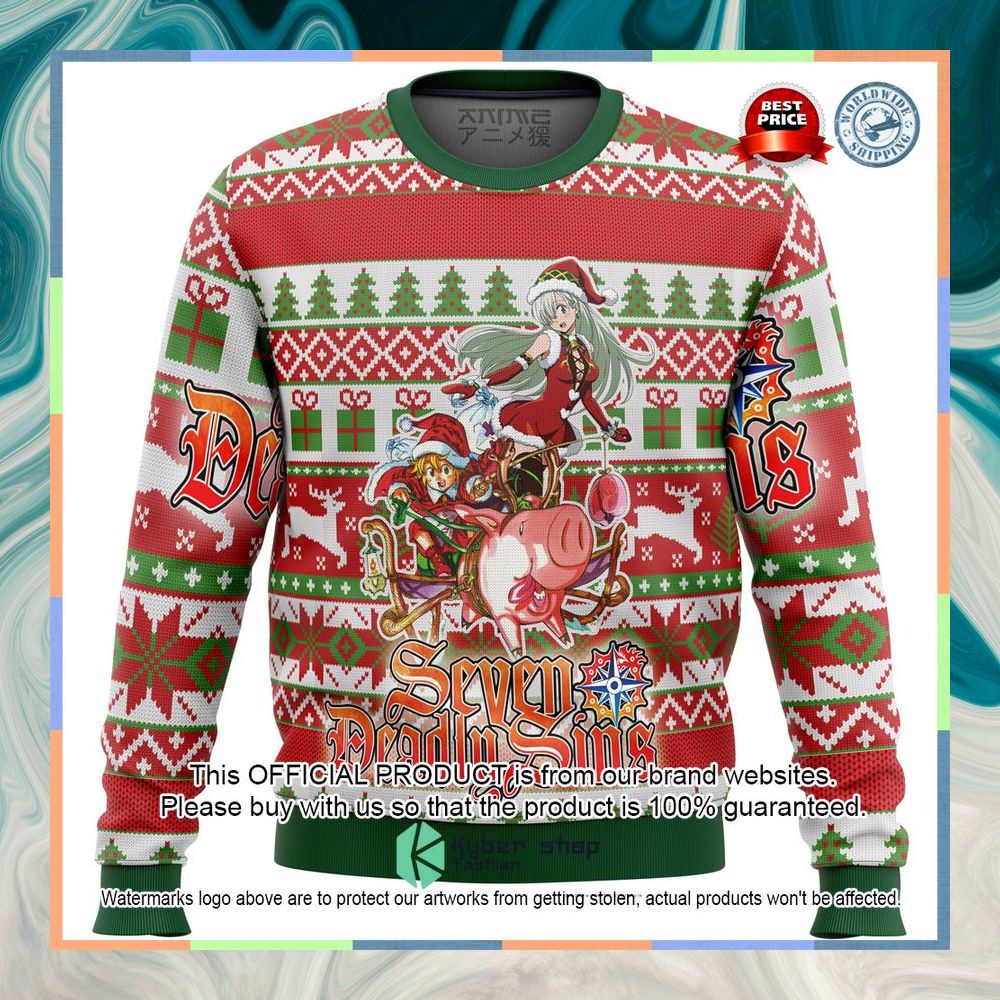 Seven Deadly Sins Alt Christmas Sweater 3 Seven Deadly Sins Alt Christmas Sweater word3