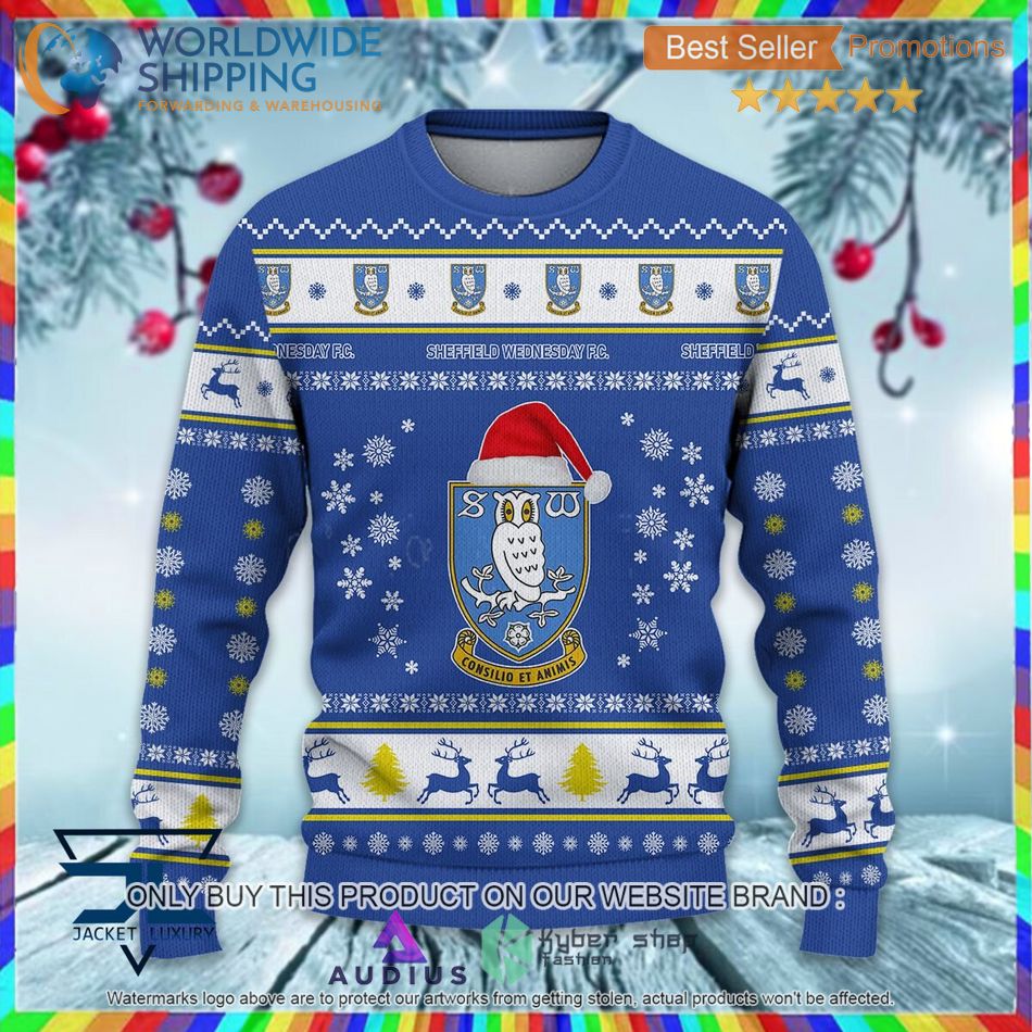 sheffield wednesday efl ugly christmas sweater 2 69114