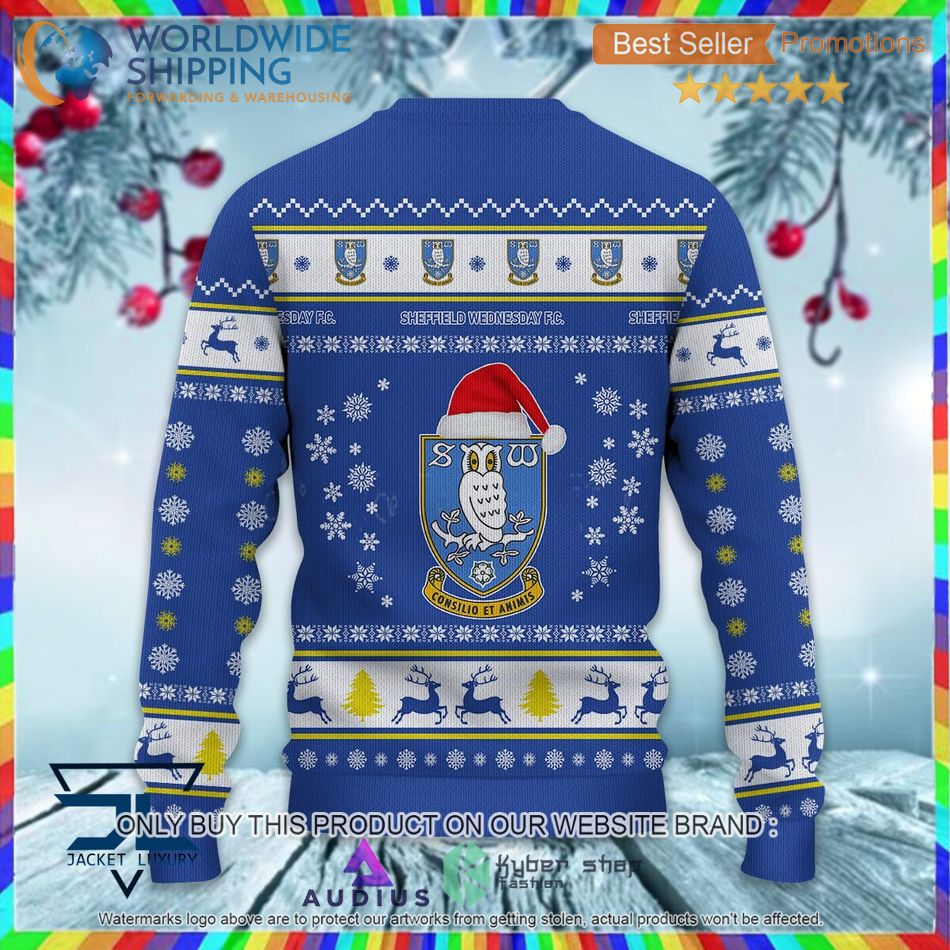 Sheffield Wednesday EFL Ugly Christmas Sweater 3 sheffield wednesday efl ugly christmas sweater 3 63281