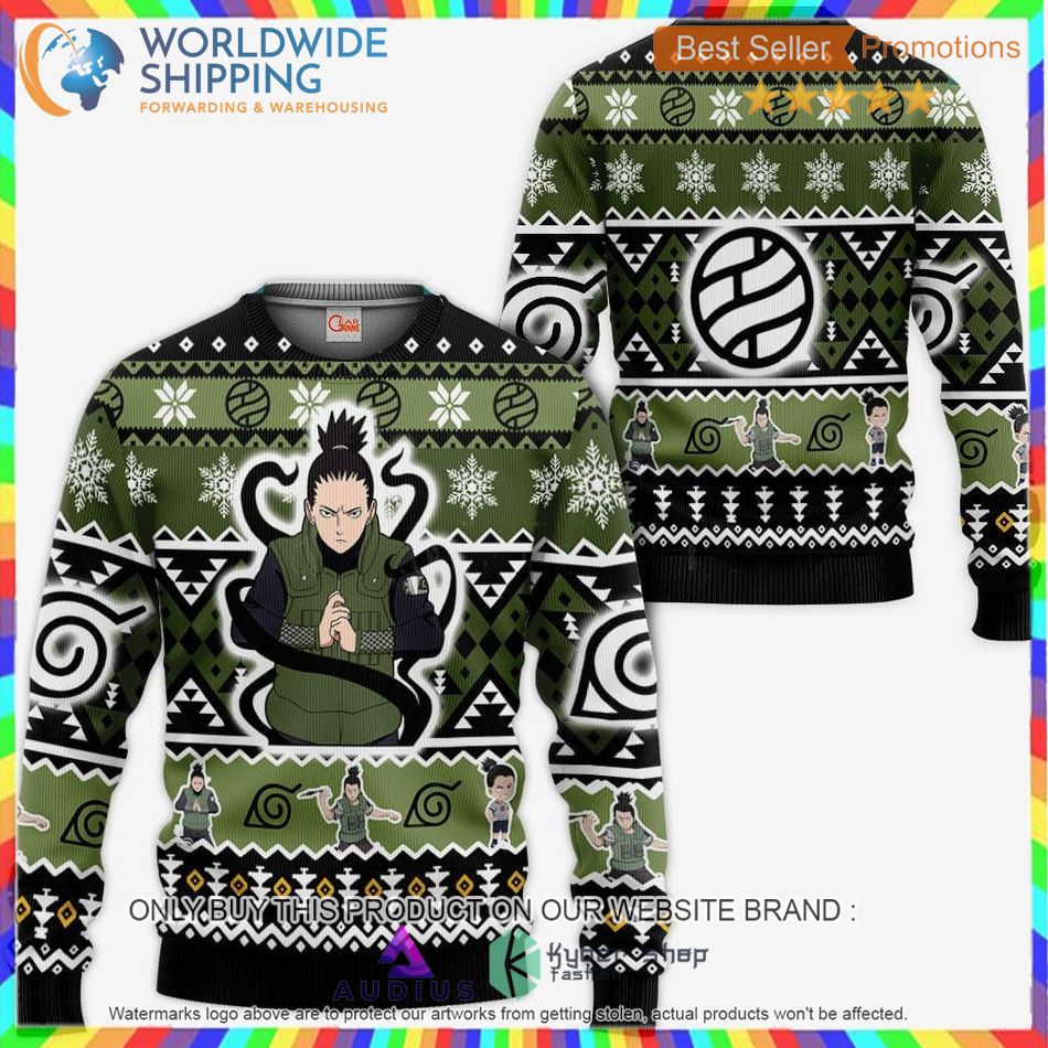 shikamaru ugly christmas sweater 1 21837