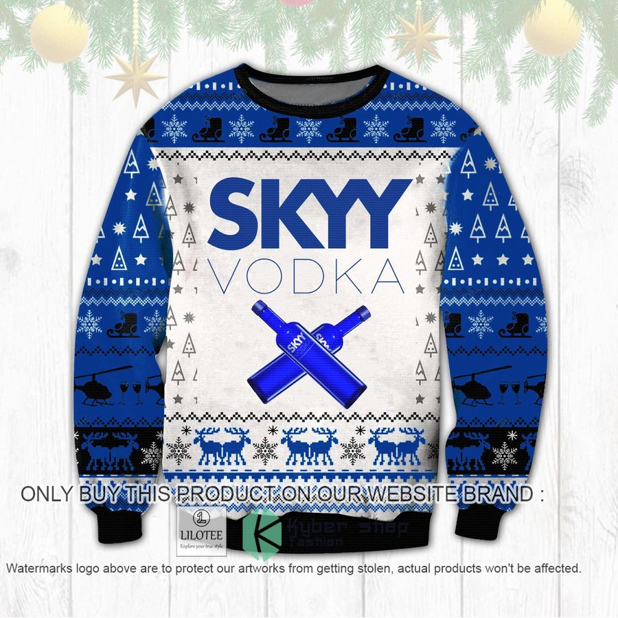 skyy vodka christmas sweater sweatshirt 1 73622