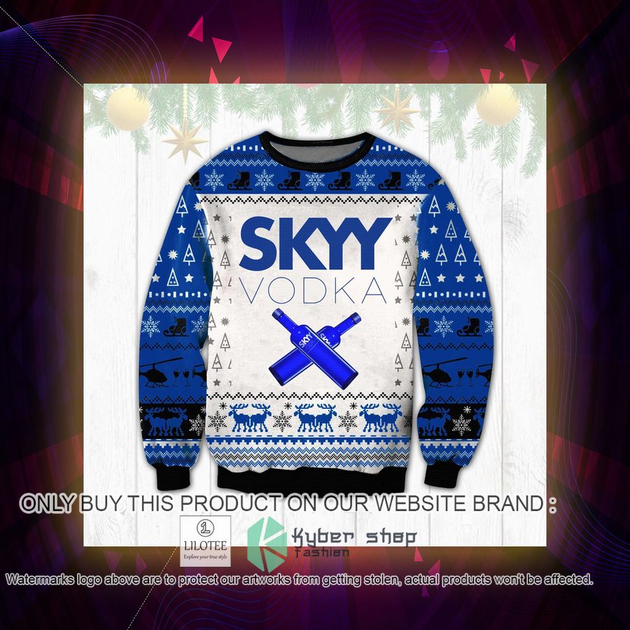 Skyy Vodka Christmas Sweater, Sweatshirt 3 skyy vodka christmas sweater sweatshirt 3 68051