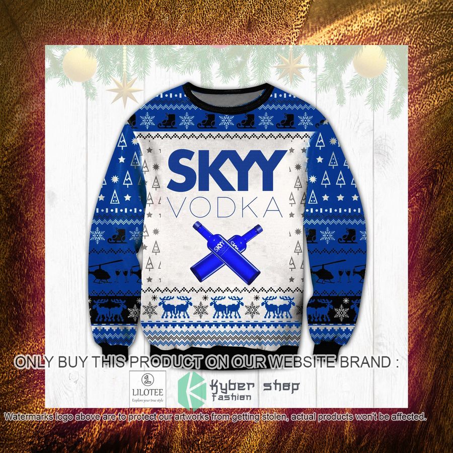 Skyy Vodka Christmas Sweater, Sweatshirt 4 skyy vodka christmas sweater sweatshirt 4 65018