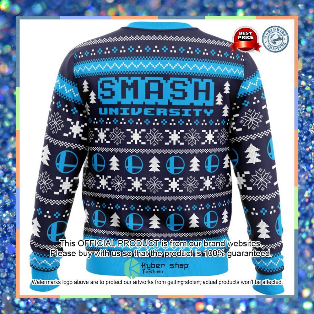 Smash University Super Smash Bros Christmas Sweater 11