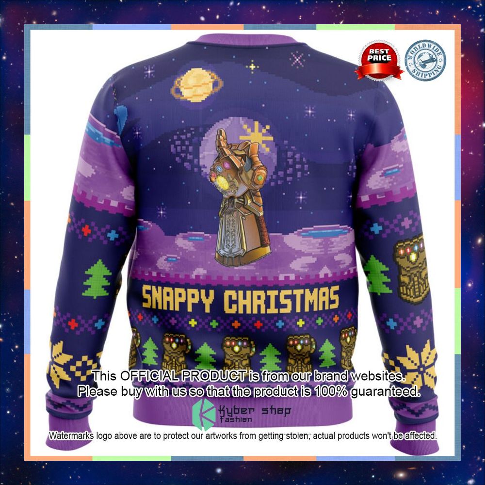 Snappy Christmas Infinity Gauntlet Marvel Sweater Christmas 6