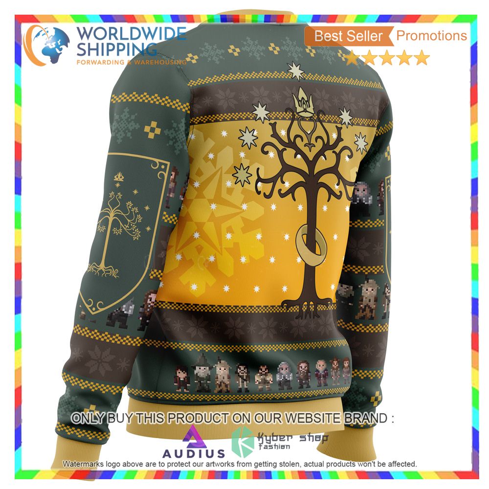 Spend Christmas in Fellowship The Lord of the Rings Ugly Christmas Sweater 4 spend christmas in fellowship the lord of the rings ugly christmas sweater 4 73356