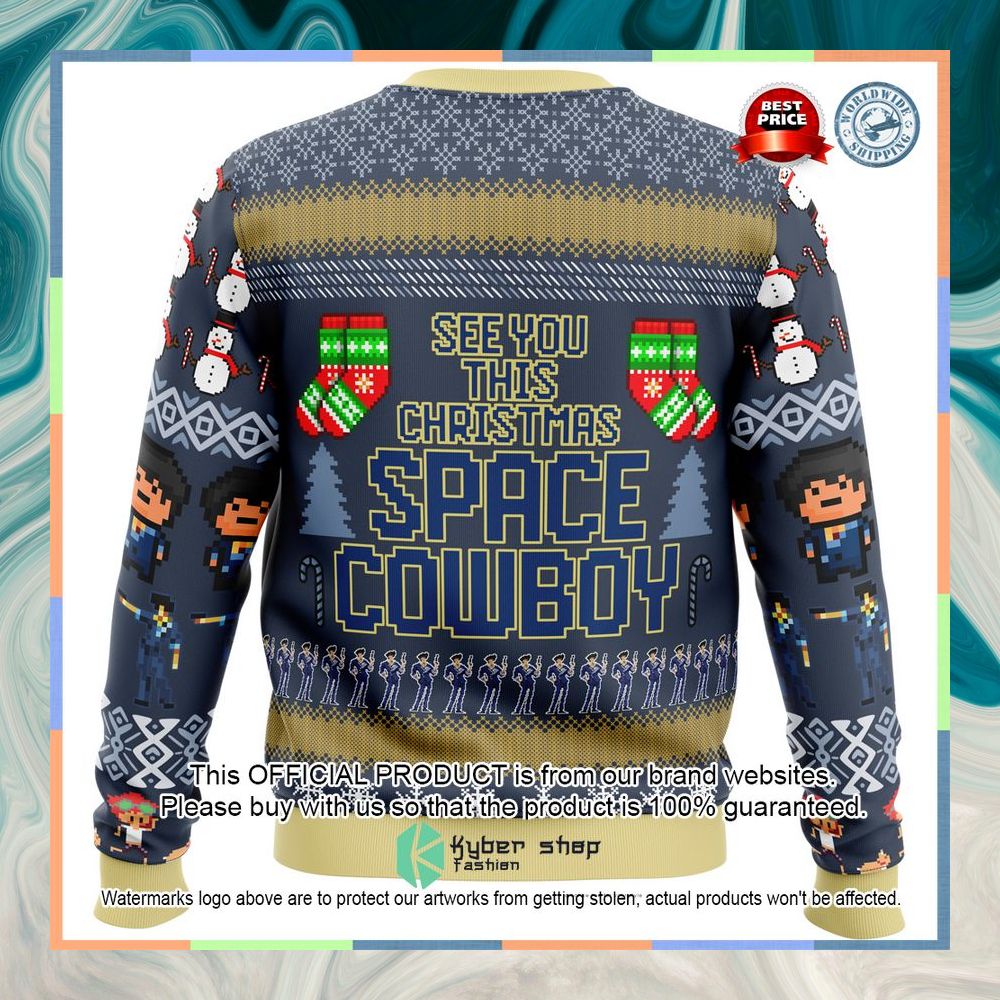 Spike Spiegel Cowboy Bebop Let's Jam Christmas Sweater 9 Spike Spiegel Cowboy Bebop Let's Jam Christmas Sweater word2