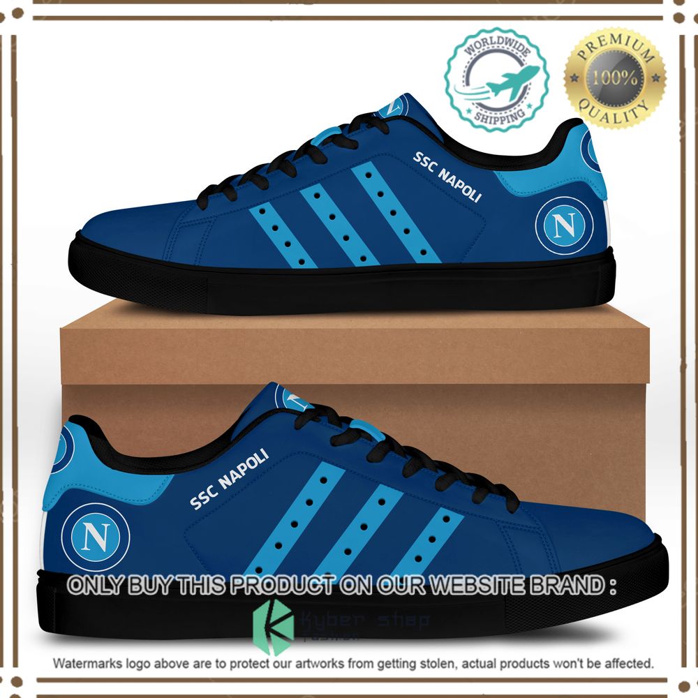 ssc napoli fc blue stan smith low top shoes 2 80509