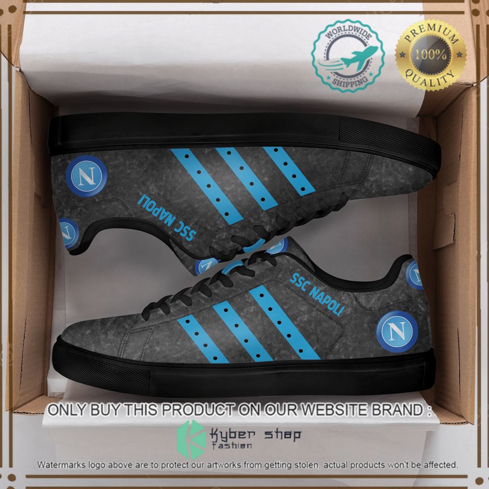 ssc napoli fc dark grey stan smith low top shoes 2 38716