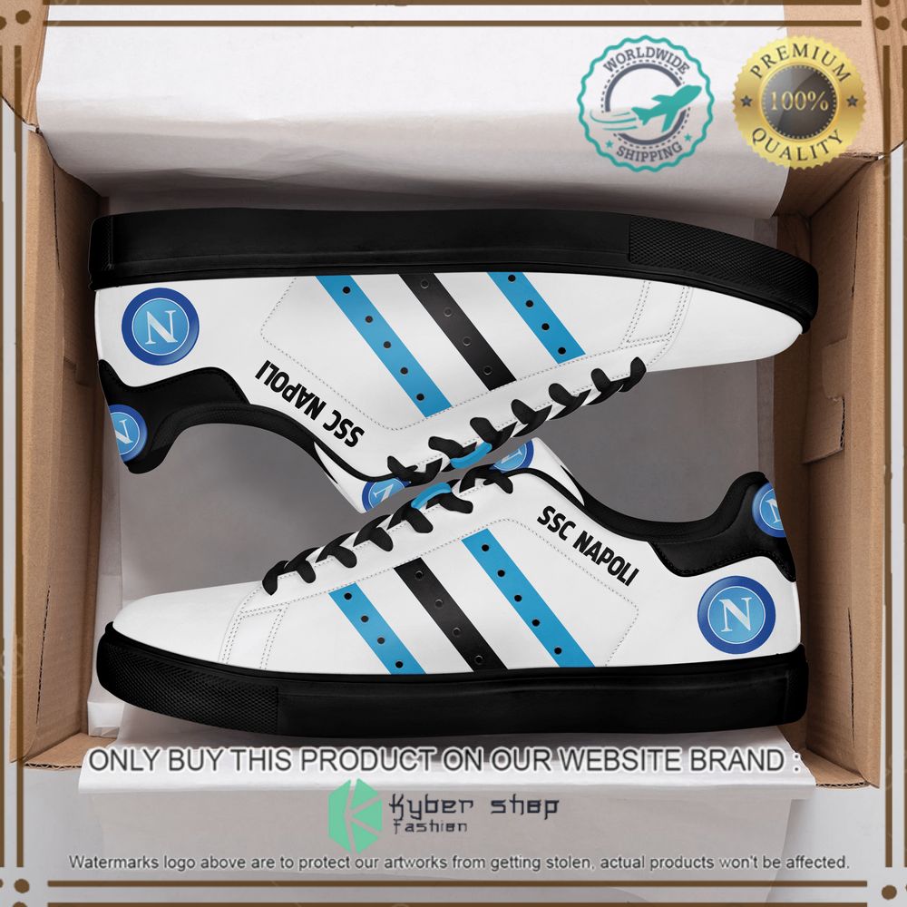 ssc napoli fc white color stan smith low top shoes 2 8303