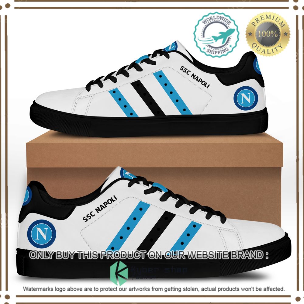 ssc napoli fc white logo stan smith low top shoes 2 52168