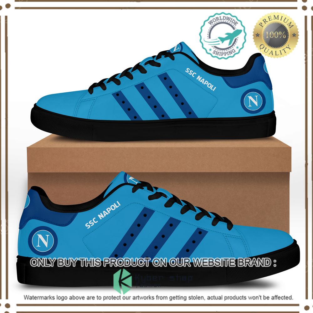 ssc napoli football club blue stan smith low top shoes 2 73141