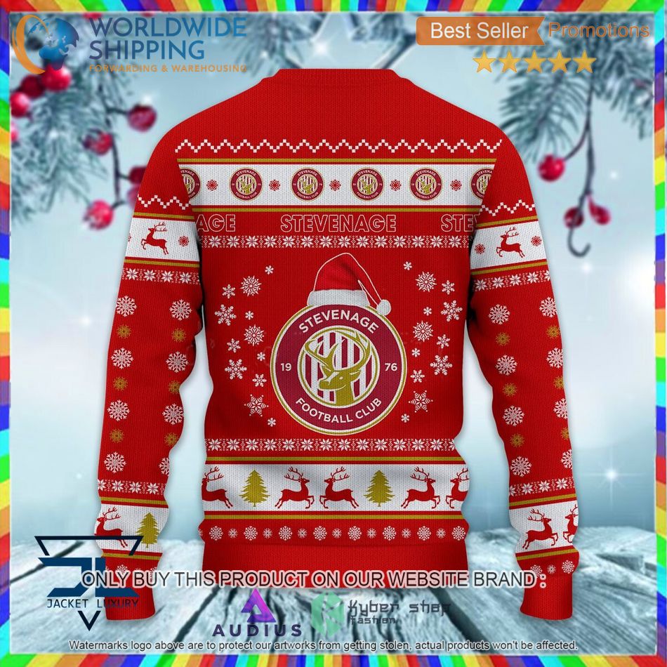 Stevenage Football Club EFL Ugly Christmas Sweater 3 stevenage football club efl ugly christmas sweater 3 8969
