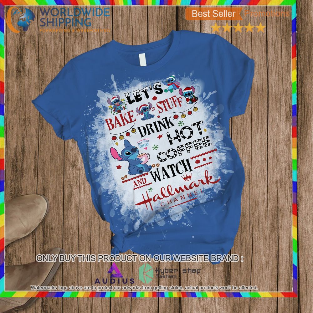 stitch lets bake stuff drink hot coffee and watch hallmark channel pajamas set 2 40577