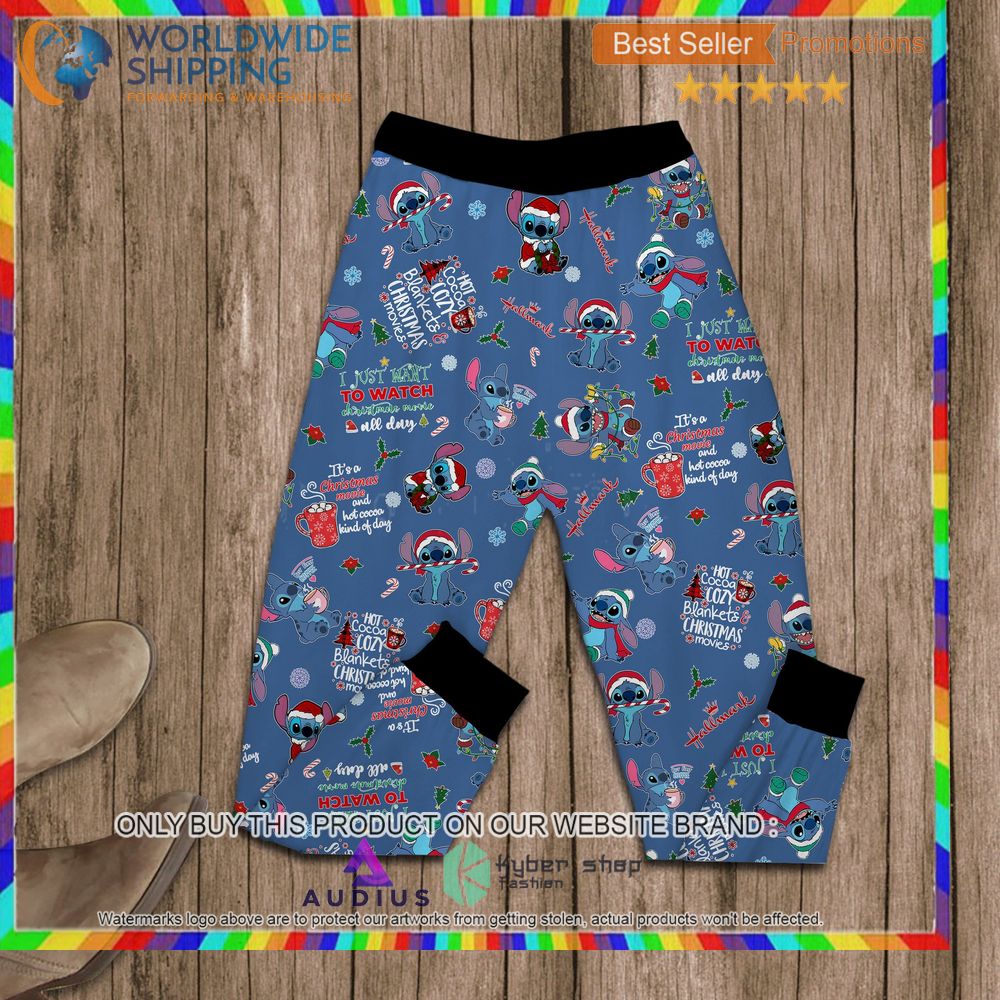 Stitch Let's Bake Stuff Drink Hot Coffee and Watch Hallmark Channel Pajamas Set 3 stitch lets bake stuff drink hot coffee and watch hallmark channel pajamas set 3 63342