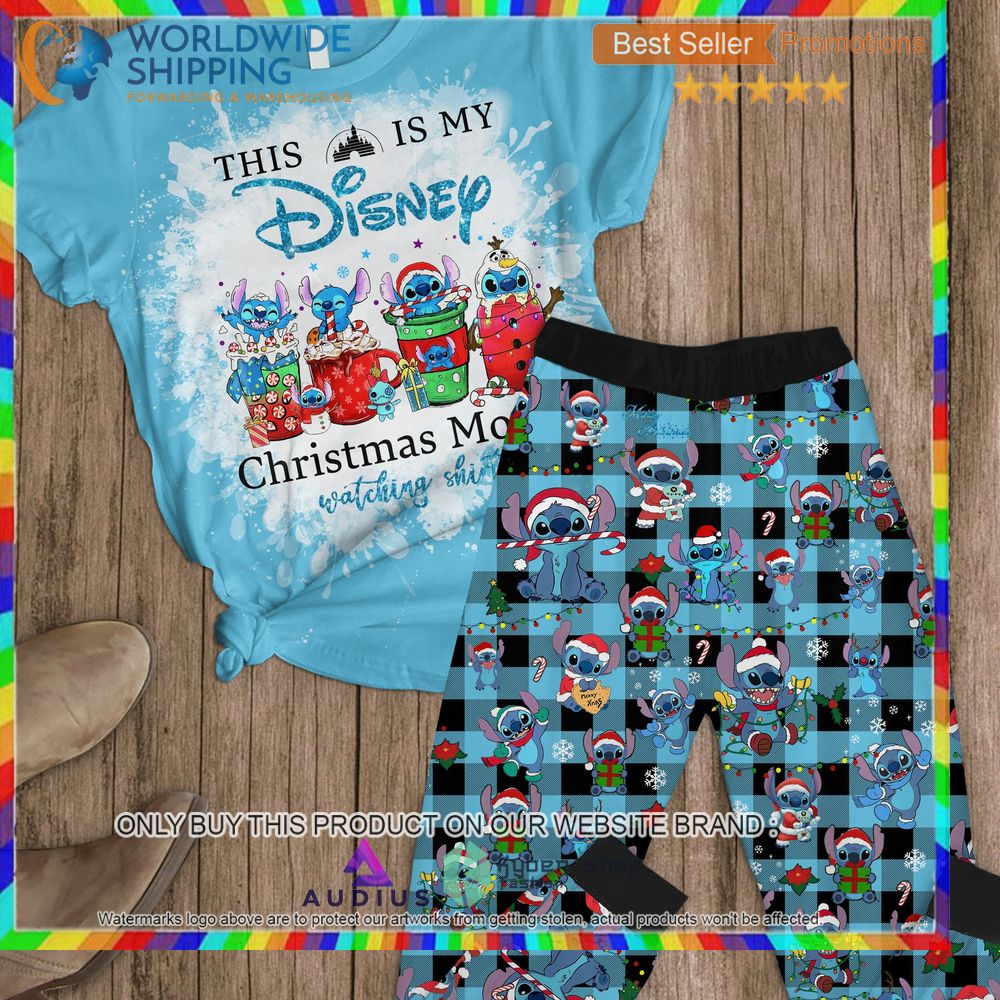 stitch this is my disney christmas movie watching shirt pajamas set 1 75102