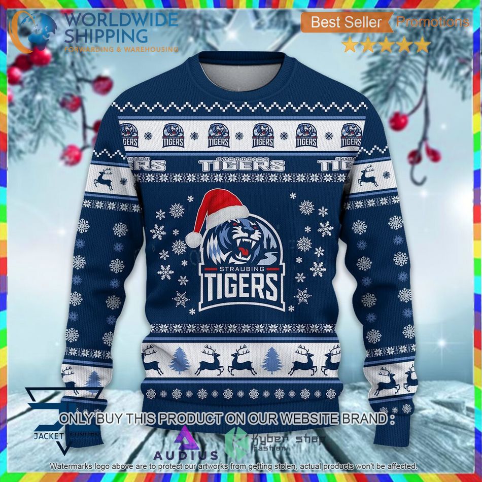 straubing tigers pen del 1 and 2 ugly sweater 2 31465