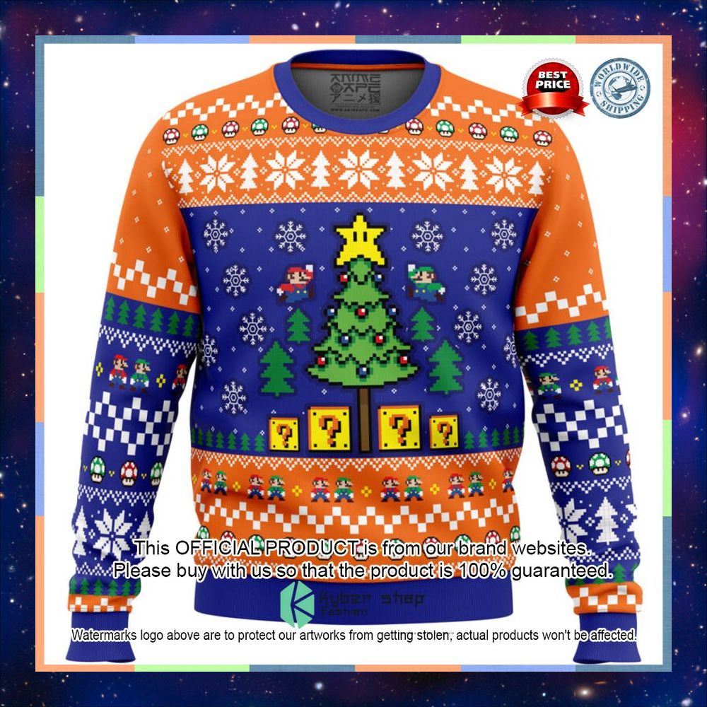Super Bros Christmas Super Mario Bros. Sweater Christmas 10