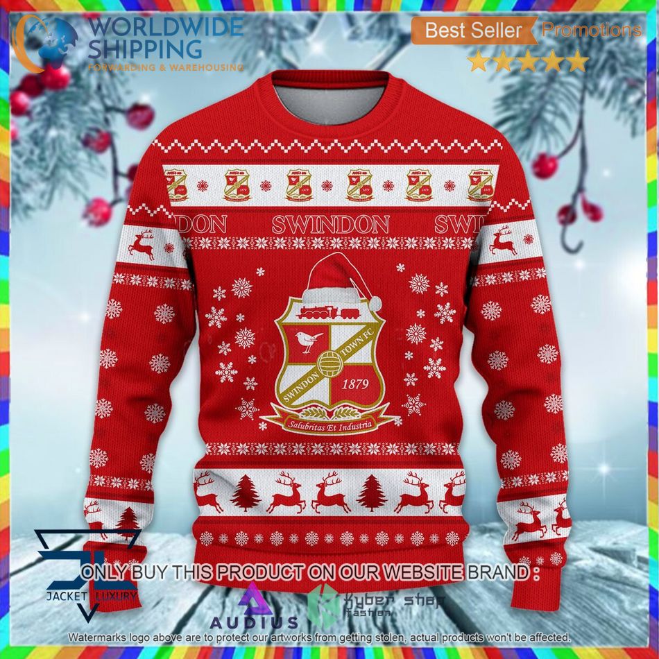 swindon town efl ugly christmas sweater 2 27702