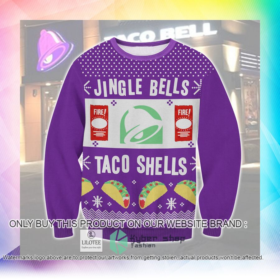 taco bell christmas sweater sweatshirt 2 94009