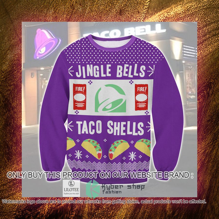 Taco Bell Christmas Sweater, Sweatshirt 4 taco bell christmas sweater sweatshirt 4 30655