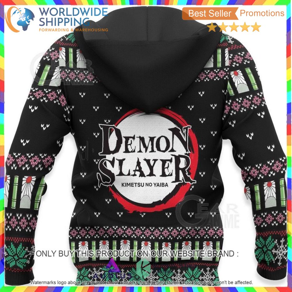 Tanjiro And Nezuko Christmas Demon Slayer Anime Sweater, Hoodie 4 tanjiro and nezuko christmas demon slayer anime sweater hoodie 4 19381