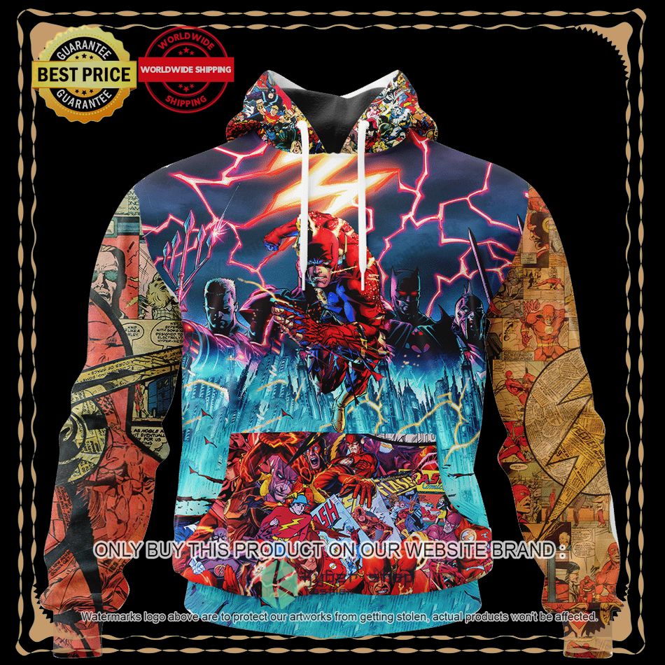 the flash dc comics hoodie hoodie mask 1 45271