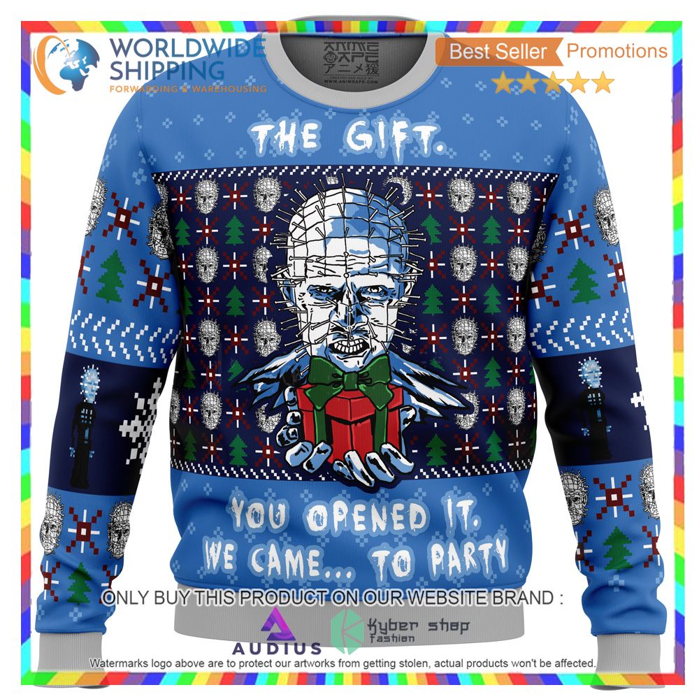 the gift hellraiser ugly christmas sweater 1 49097