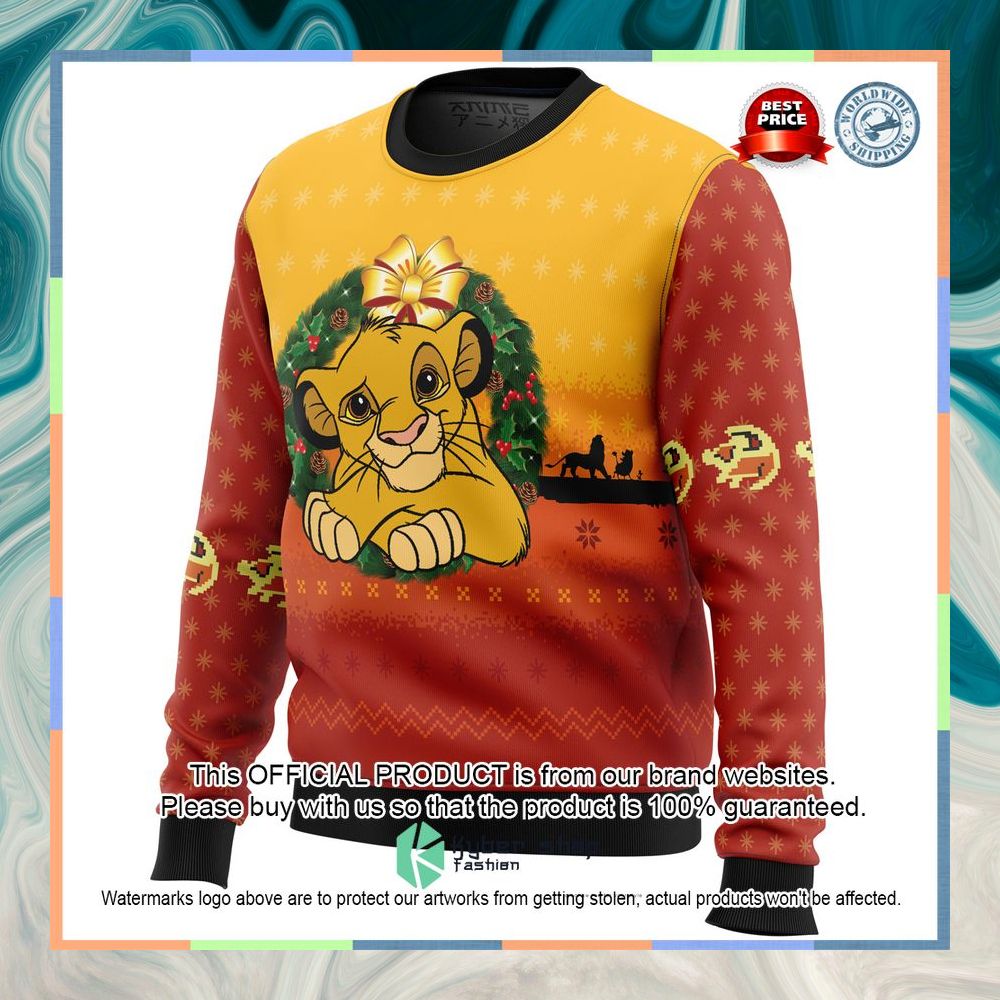 The Lion King Christmas Sweater 8 The Lion King Christmas Sweater word3